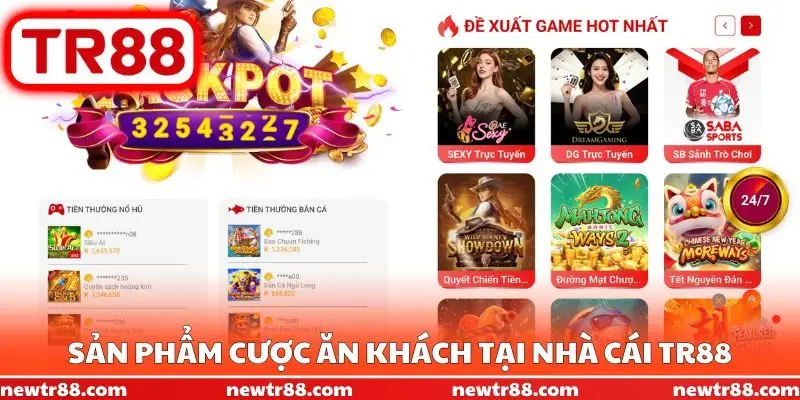 Sản phẩm cược ăn khách tại nhà cái TR88
